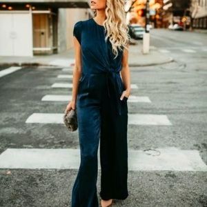 Kano Pocketed Jumpsuit - Navy- Sz M